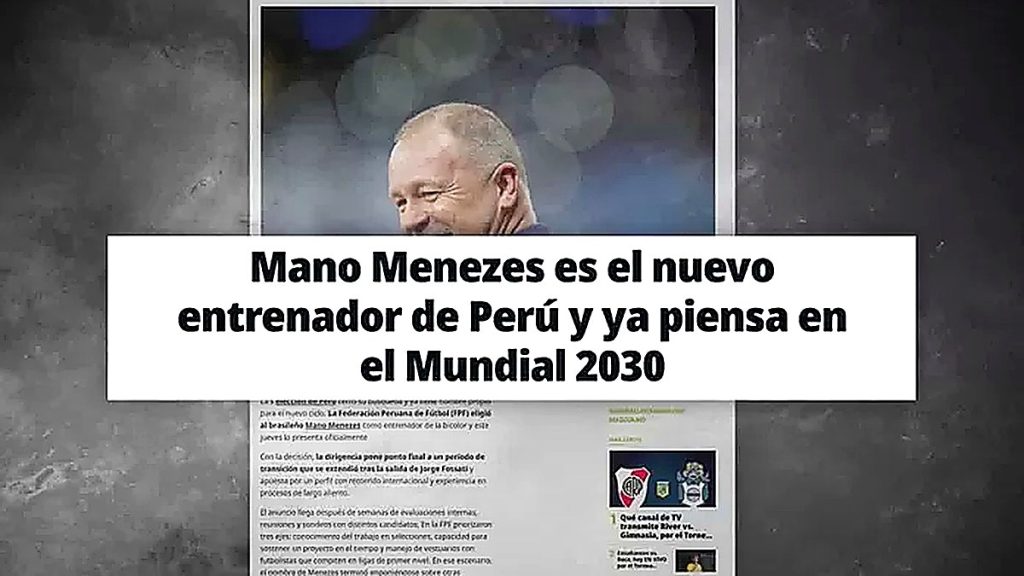 Mano Menezes y la selección peruana